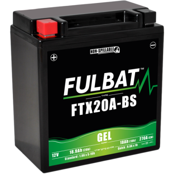 Akumulator Fulbat YTX20A-BS FTX20A-BS GEL 12V 18.9Ah 270A YTX16-BS